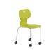 SILLA POLIPROPILENO RUEDAS SOFT-R